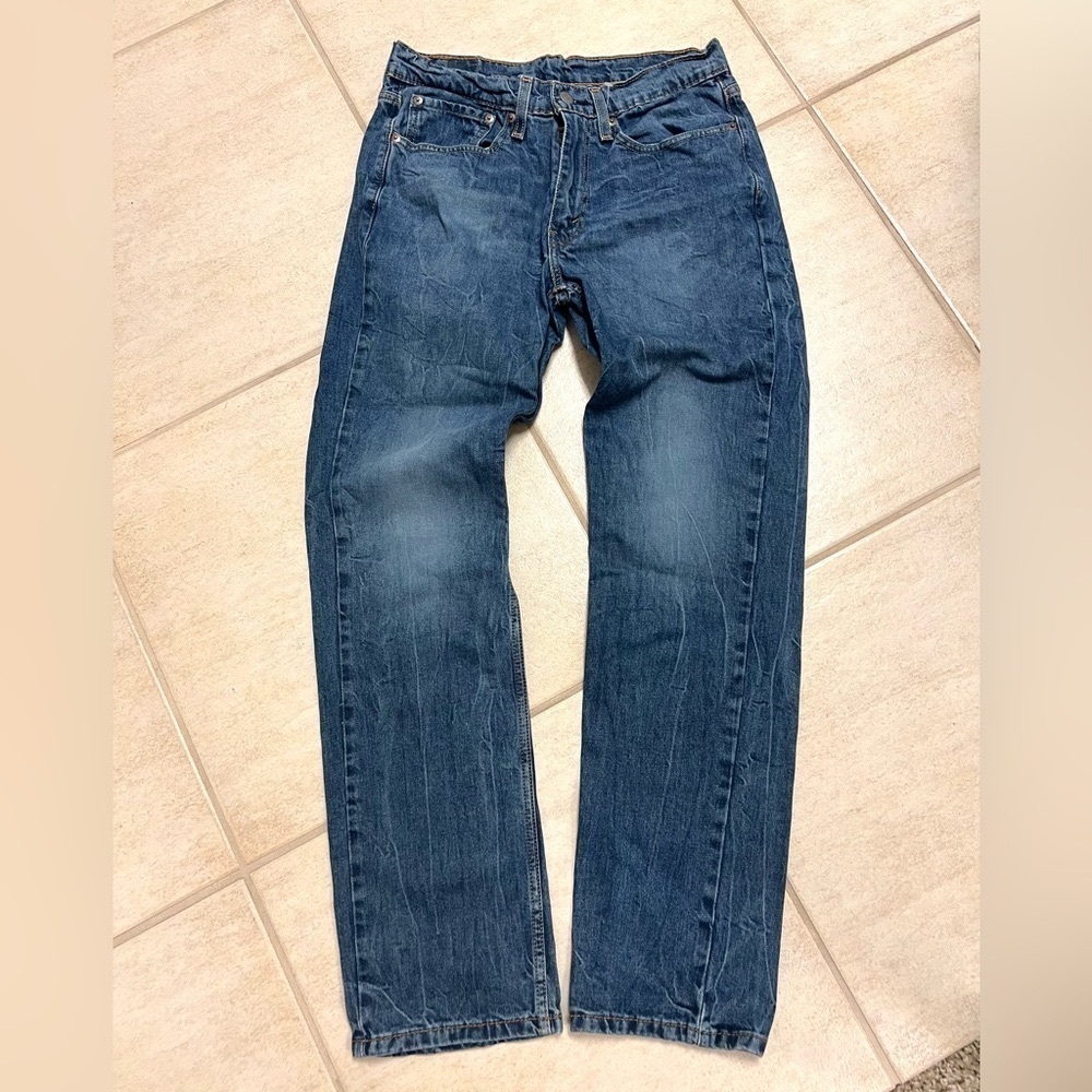 Levi's 514 basic Blue Straight Fit Jeans Classic Style men size 31 x 32